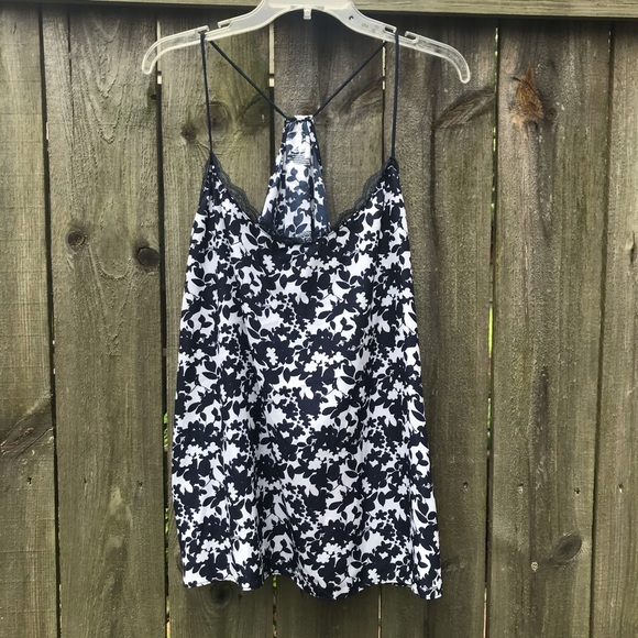 New York & Company Tops - Women’s NY&Co Floral and Lace Cami Tank